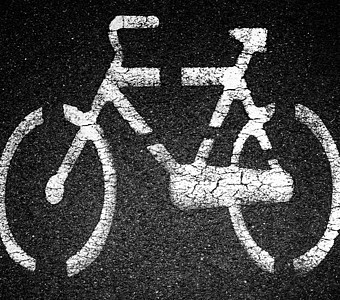 自行车牌信号街道城市运输车道安全交通小路白色自行车图片