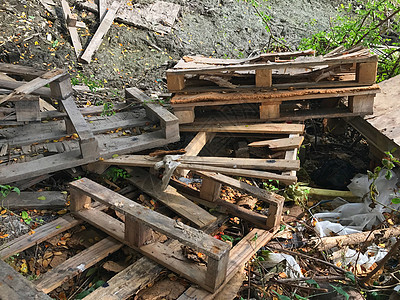 旧木碎片堆 木垃圾堆植物历史旅游环境历史性森林建筑木材纪念碑棕色图片