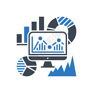 SEO 审计向量字形 Ico馅饼统计商业营销办公室网络图表金融互联网市场图片