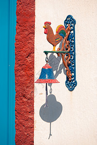 关于太阳天气下奥亚村圣托里尼的装饰和建筑的古典观产品假期房子明信片旅行文化建筑学教会礼物纪念品图片
