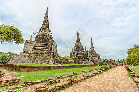 泰国Ayutthaya省的寺庙艺术地标旅游建筑宗教世界遗产历史性历史佛塔图片