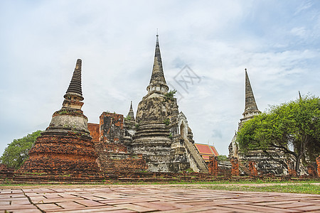 泰国Ayutthaya省的建筑艺术旅游旅行文化宗教地标废墟寺庙历史图片