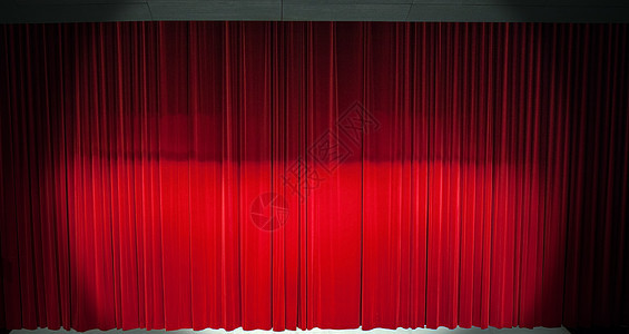 红舞台幕幕幕艺术红色观众展示天鹅绒织物推介会音乐会剧院娱乐图片