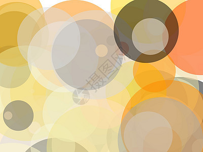 抽象灰色橙色黄色圆圈插图背景黑色几何学白色气泡背景图片