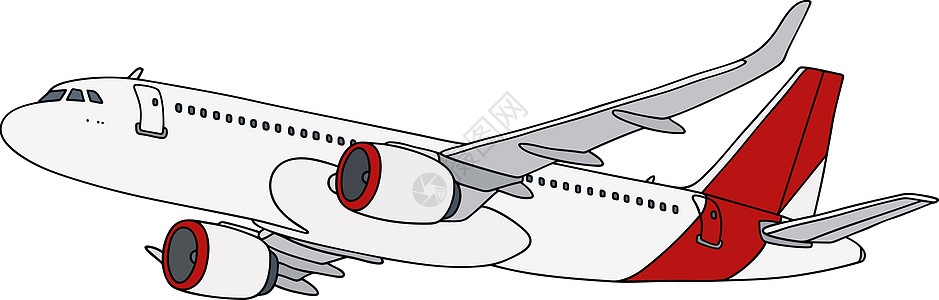 白色喷气式飞机航空公司图片