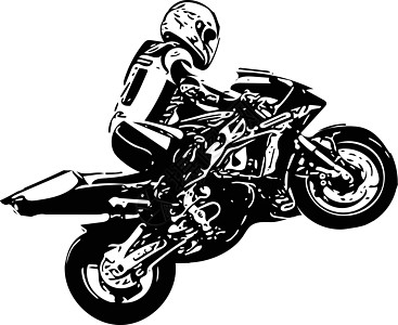 摩托车的极端抽象越野摩托车赛车手车辆草图头盔肾上腺素危险车轮运动赛车自行车沙丘图片