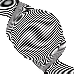 装饰抽象设计曲线线条白色概念创造力圆形海浪几何学黑色艺术图片