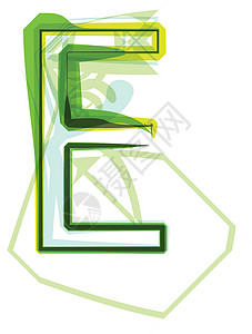绿信生长缩写回收植物透明度案件刻字绿色植物字体创造力图片