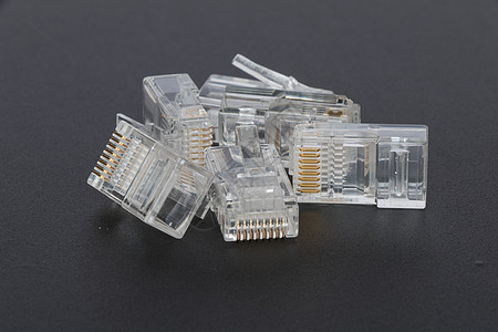 空白RJ45醚网插件全球连接器插头宏观互联网白色金属局域网技术网络图片