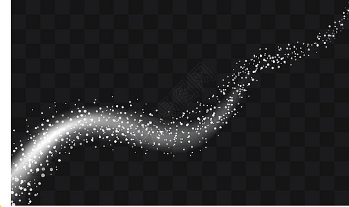 luxu 的矢量白色闪光轨迹粒子背景效果新年产品魔法奢华灰尘粮食火花噪音星星魅力图片