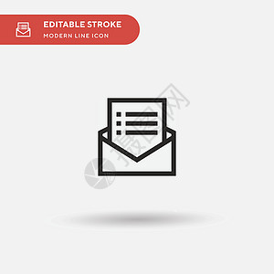 Email 简单矢量图标 说明符号设计模板 fo插图技术电子邮件网站商业下载垃圾邮件电脑邮件地址图片