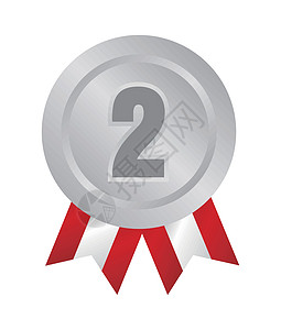 排名奖牌图标说明 银牌第二名冠军丝带设计金属挑战信息商业庆典标签绘画图片