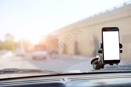 驱动程序在驾驶时使用电话 调制解调器旅行白色商业手机互联网导航运输办公室车轮司机图片