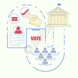 公民权利投票选举设计图片