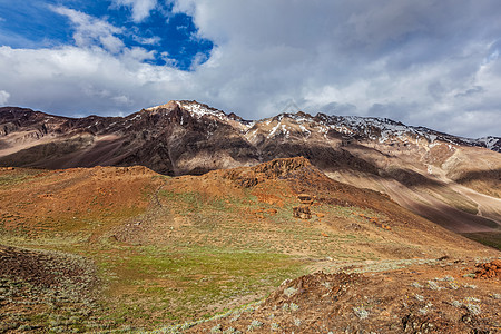 喜马拉雅山喜马拉雅地貌道路山脉泥路小路风景图片