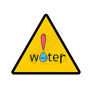 节省用水提示标志图片