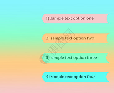 4个选项步骤样本文本布局模板蓝色 p背景图片