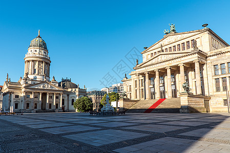 柏林的宪兵标志天空首都歌剧宗教城市歌剧院教会旅游观光大教堂图片