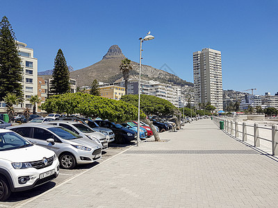 海角开普敦的山地 旅馆和停车车酒店建筑旅游公寓假期海岸全景街道海滩小路图片