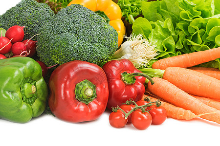 不同种类蔬菜的盘子园艺团体西红柿健康烹饪沙拉营养胡椒萝卜饮食图片