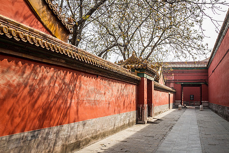 中国 北京 紫禁城入口城市街道图片