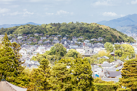 京都日本银桂庙寺殿叶子旅行风景文化建筑学银亭花园历史佛教徒池塘图片