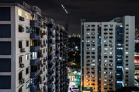 黄昏时的新加坡城市天线都市建筑街道摩天大楼窗户景观夜生活住宅房子图片