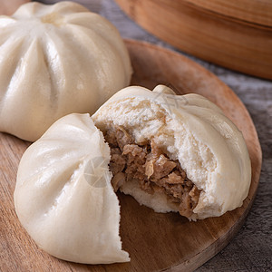 美味的罗吉 中国蒸烤肉包 可以吃在沙皇上了食物广告早餐饺子文化猪肉竹子面包餐厅小吃图片