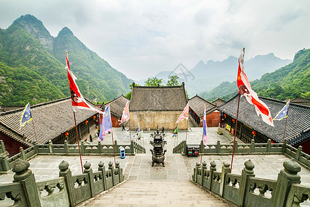 中国武当修道院 紫宫宗教公园国家寺庙图片
