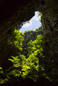 泰国 P闲暇岩石太阳光热带圣所洞穴阳光空腔假期纹理图片素材