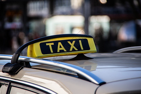 车顶上的出租车牌号展示图表塑料运输图解白色图片