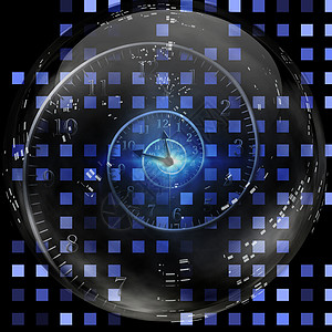 时间扭曲力量玻璃手表指针拨号小时想像力银河插图水晶图片