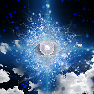 银河眼护符太阳冥想星星天堂眼睛信仰魔法秘密艺术图片