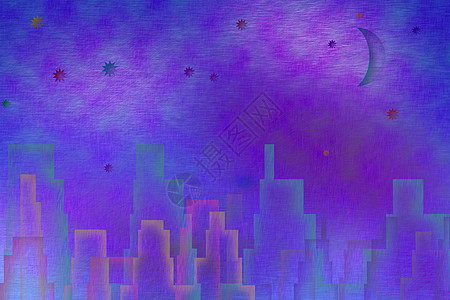 抽象城市艺术艺术品紫色摩天大楼墙纸天际景观建筑物插图建筑图片