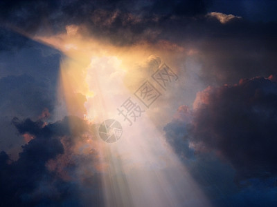 圣光射线精神3d气象渲染太阳天堂横梁阳光云景图片
