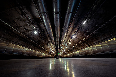 地铁的地下隧道车站火车技术金属旅行曲线过境城市管子电缆图片