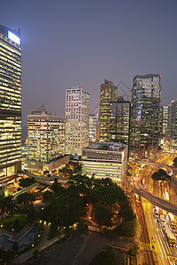 中国香港对明亮城市风景的高度认识图片