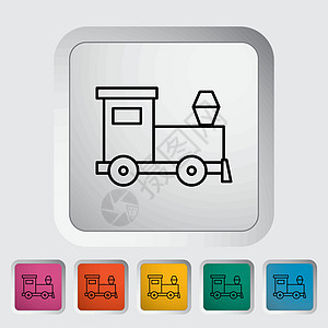 火车到材料绘画车辆交通玩具剪贴长方形设计旅行乐趣图片