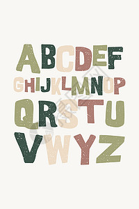 ABC 儿童海报矢量器 儿童快乐的字母表壁海报矢量器幼儿园孩子收藏刻字英语公司卡通片语言孩子们学校图片