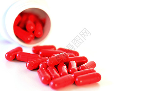红色溢出胶囊医疗抗生素止痛药处方治疗疾病药店宏观药品水平图片