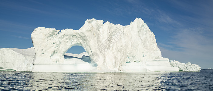全球升温和气候变化概念 格陵兰北极冰山 无人驾驶飞机的观察图片