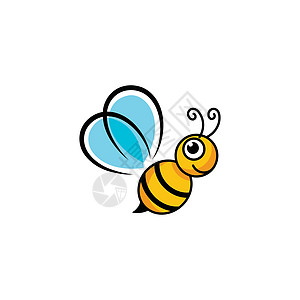 Bee 矢鸟图标插图设计模板细胞蜂箱广告农场动物群卡通片飞行味道昆虫生态图片