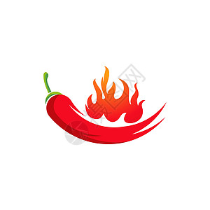 红热天然辣椒图标矢量它制作图案工作室阴影国家烹饪插图香料绿色蔬菜网站美食图片