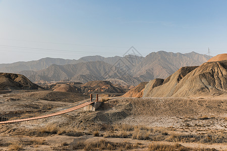 中国大多彩山 中国岩石远足顶峰蓝色丘陵地形沙漠悬崖天空荒野图片