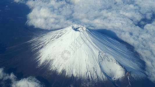 藤山山和白雪的顶角地标蓝色窗户世界眼睛顶峰旅行鸽子公吨火山图片