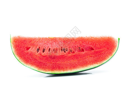 白色背景的新鲜西瓜小吃营养水果甜点农业红色浆果种子食物蔬菜图片