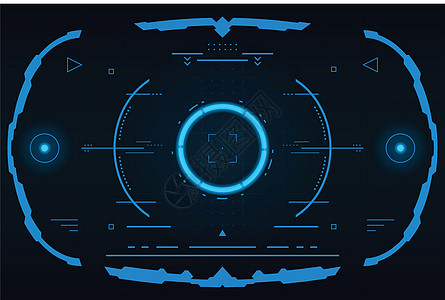 HUD小组VR用户界面 概念 矢量和插图矢量数据圆圈展示屏幕游戏统计显示器图表科学虚拟现实图片