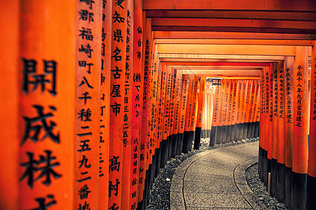 伏伊纳里祠2013年3月28日 福什红托里门的走道背景