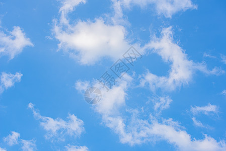 美丽的白云和蓝天空云景蓝色白色多云天堂背景图片