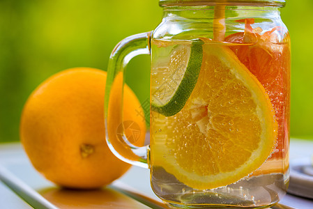 罐装水果柠檬水食物饮食杯子蜜饯生态营养减肥饮料生物排毒图片